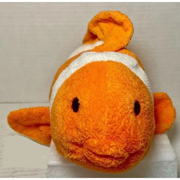 TY Pluffies Soft Gilly The‎ Clown Fish 12" Plush Stuffed Animal Toy 2006 - Picture 3 of 6